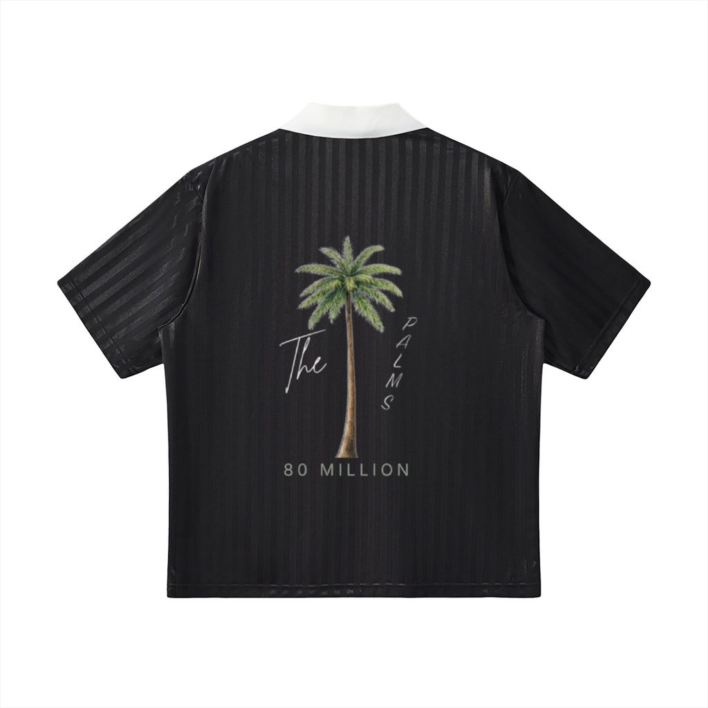 The Palms Signature Contrast Collar Striped Soccer Jersey