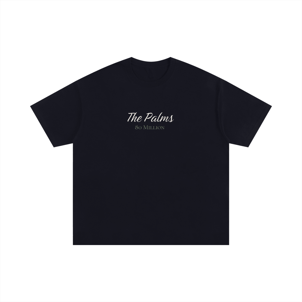 The Palms Hand Drawn Unisex Oversized Cotton T-Shirt