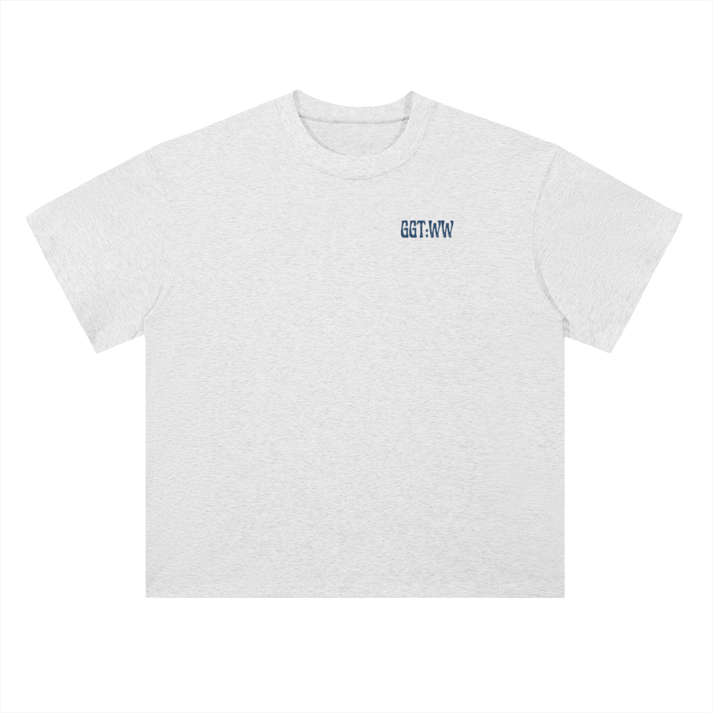 Blueberry Heavyweight Drop Shoulder Cotton T-Shirt