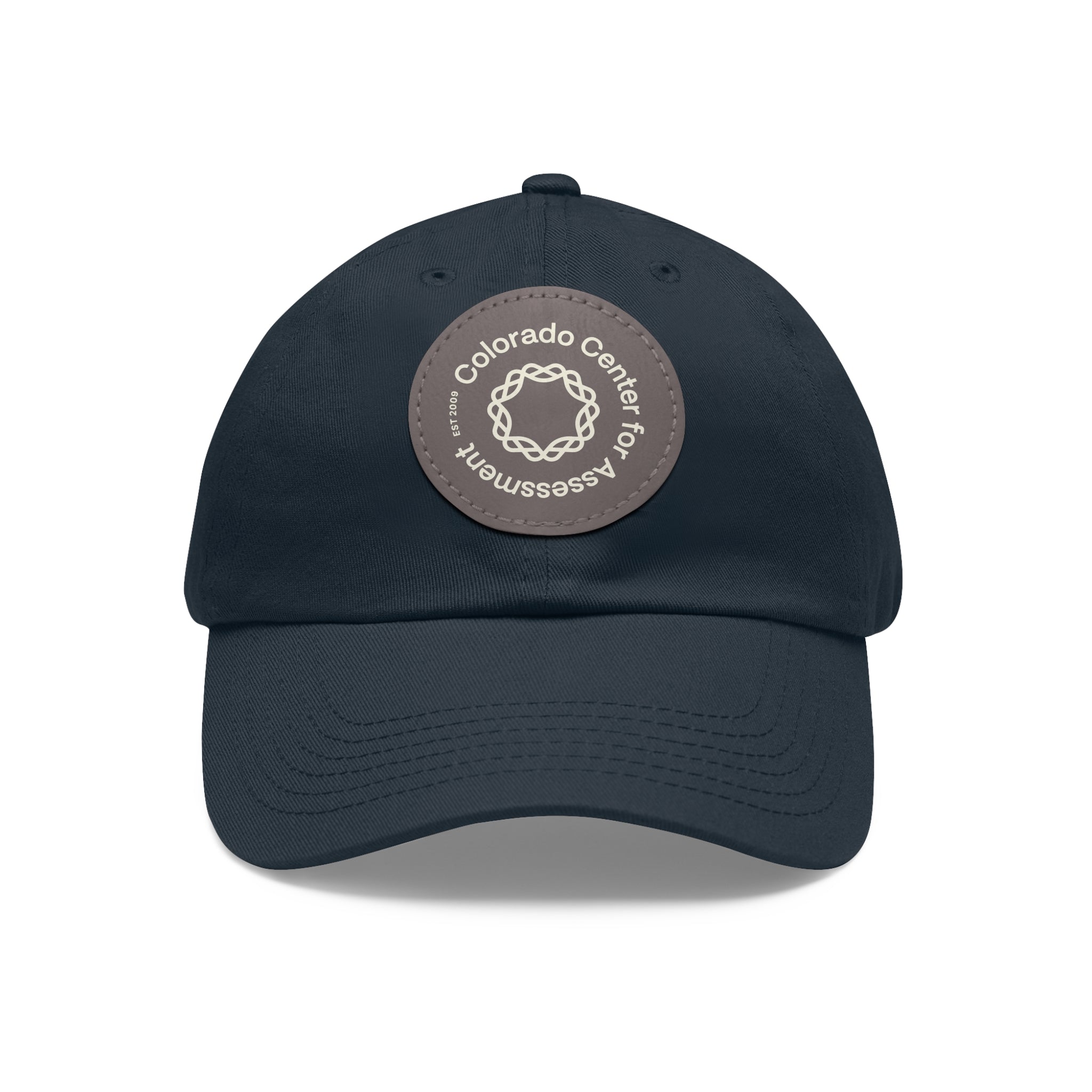 Hat with Leather Patch - CCA Dad Hat