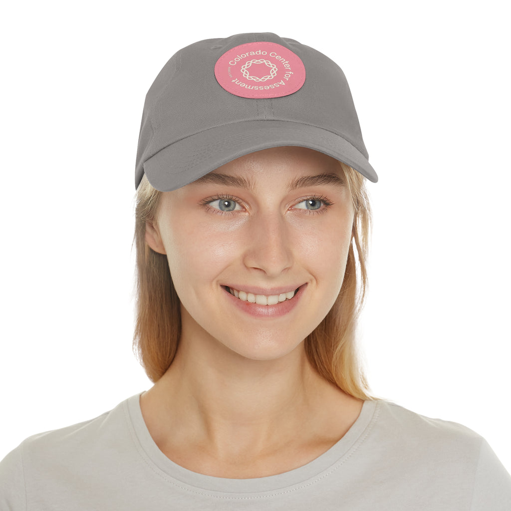 Hat with Leather Patch - CCA Dad Hat
