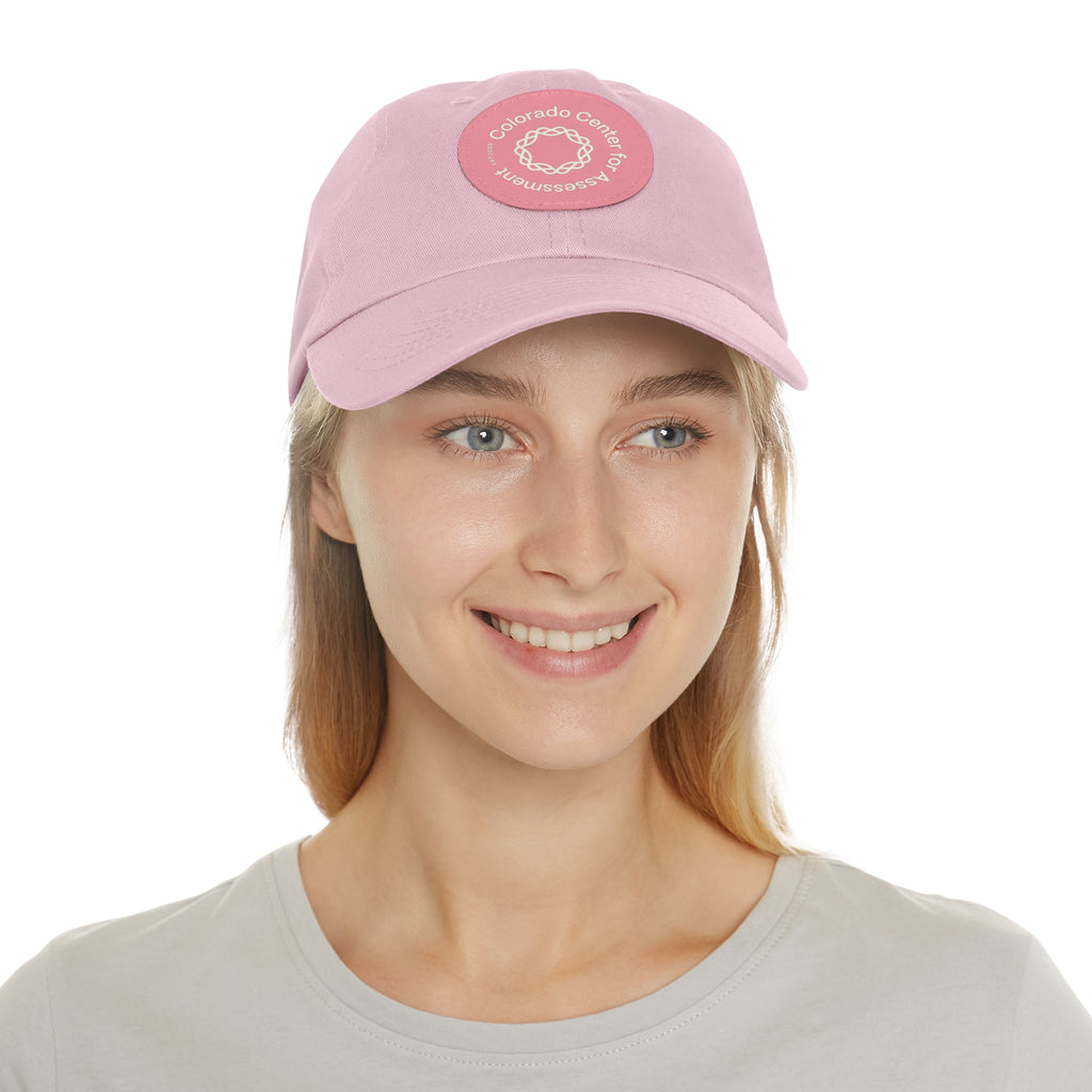 Hat with Leather Patch - CCA Dad Hat