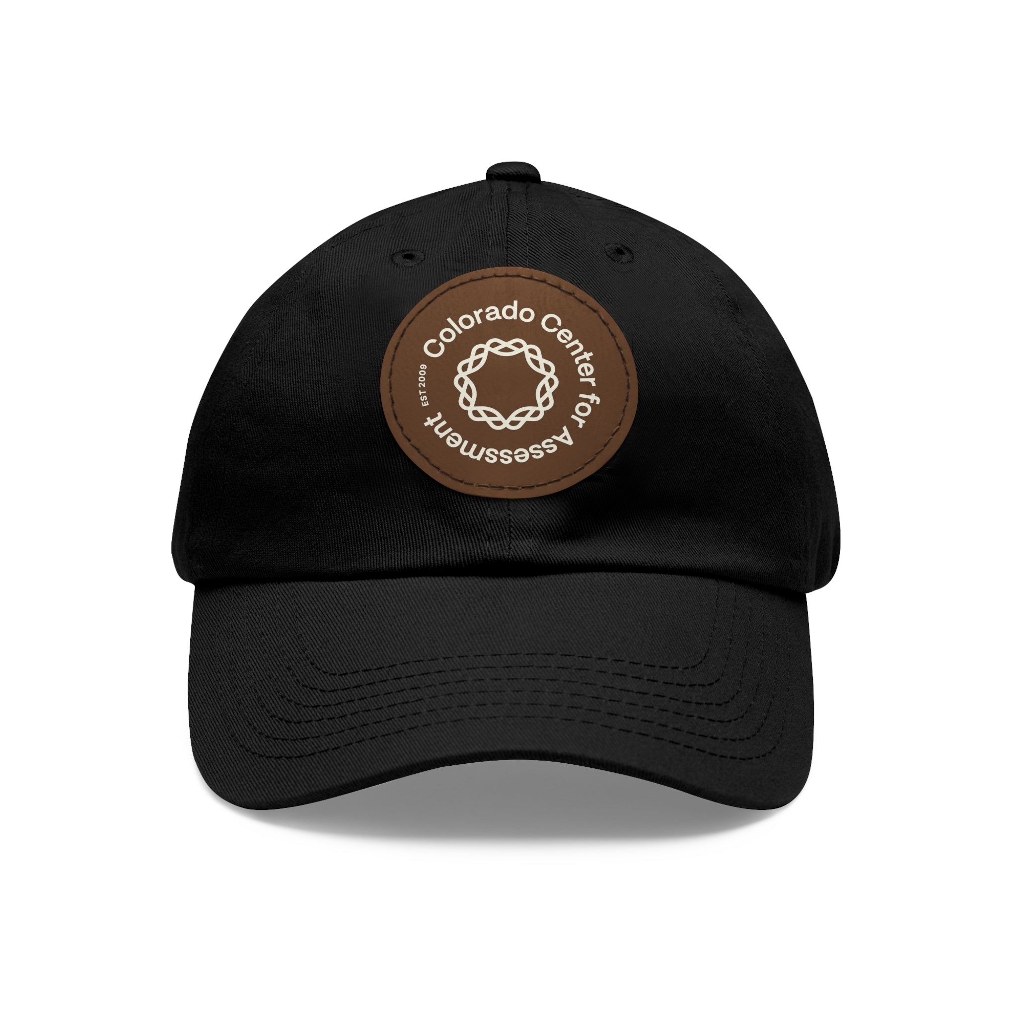 Hat with Leather Patch - CCA Dad Hat