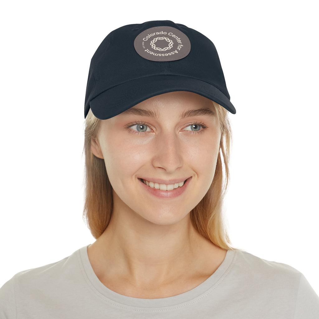 Hat with Leather Patch - CCA Dad Hat