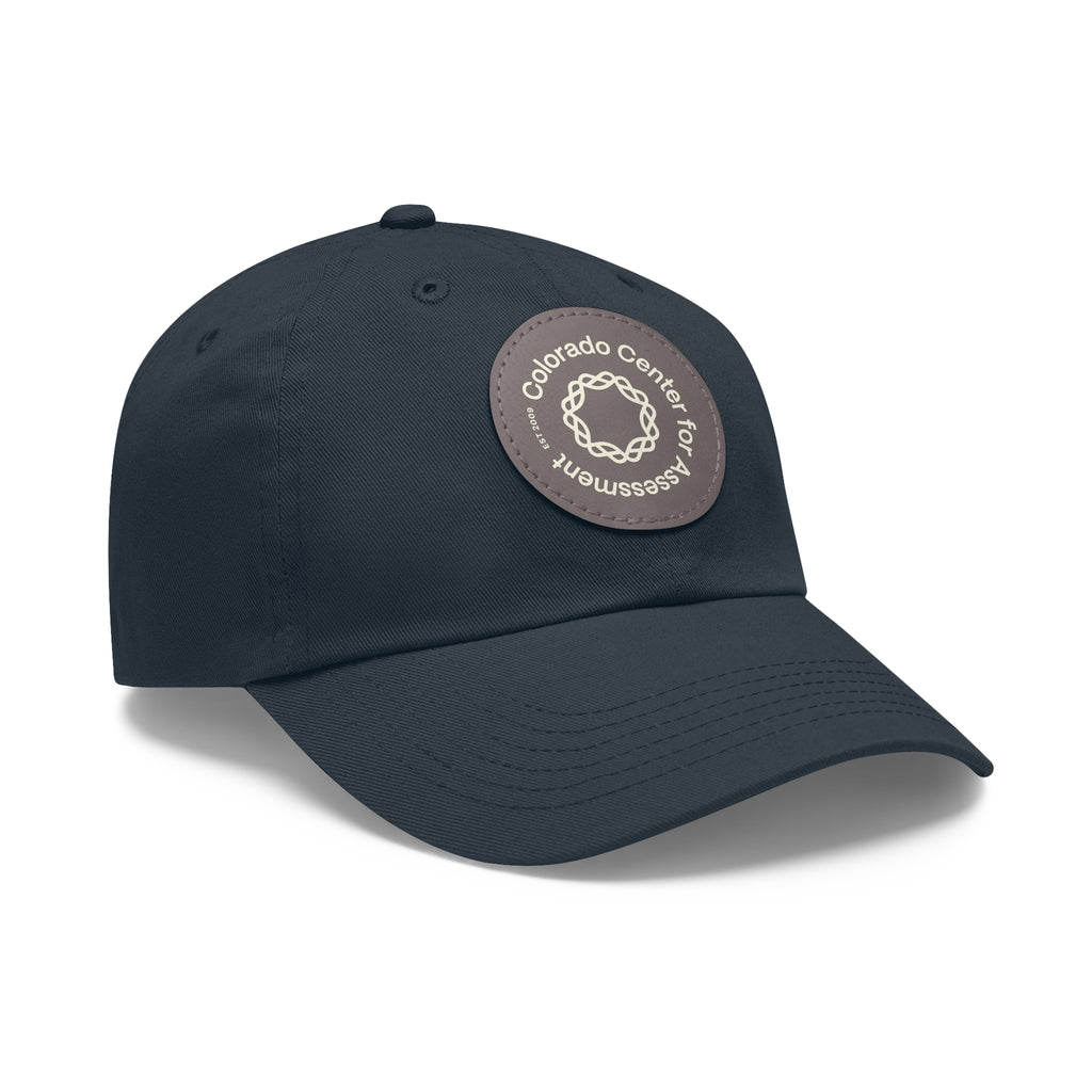 Hat with Leather Patch - CCA Dad Hat