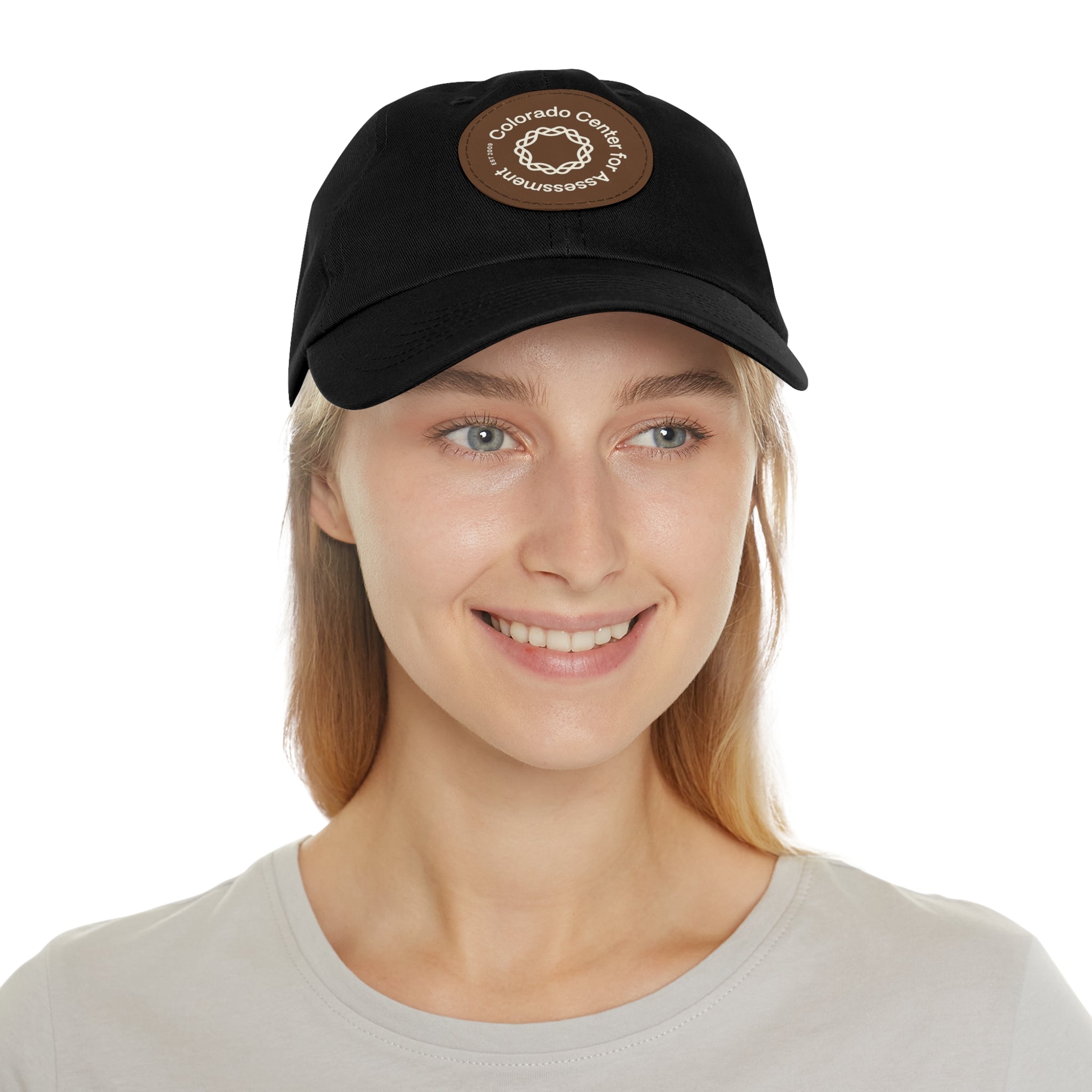 Hat with Leather Patch - CCA Dad Hat