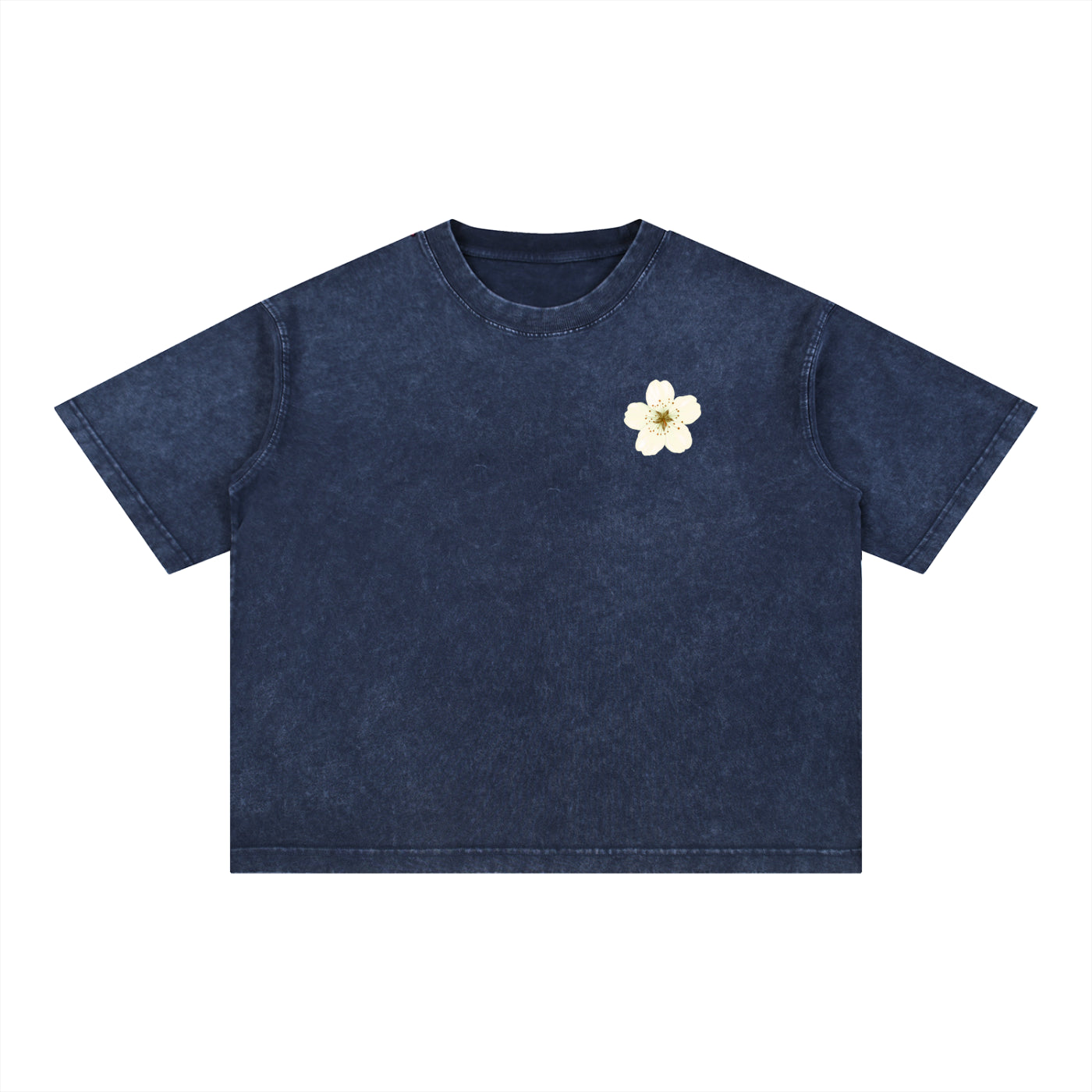 Yellow Sand Tree Mineral Wash Boxy Cotton T-Shirt