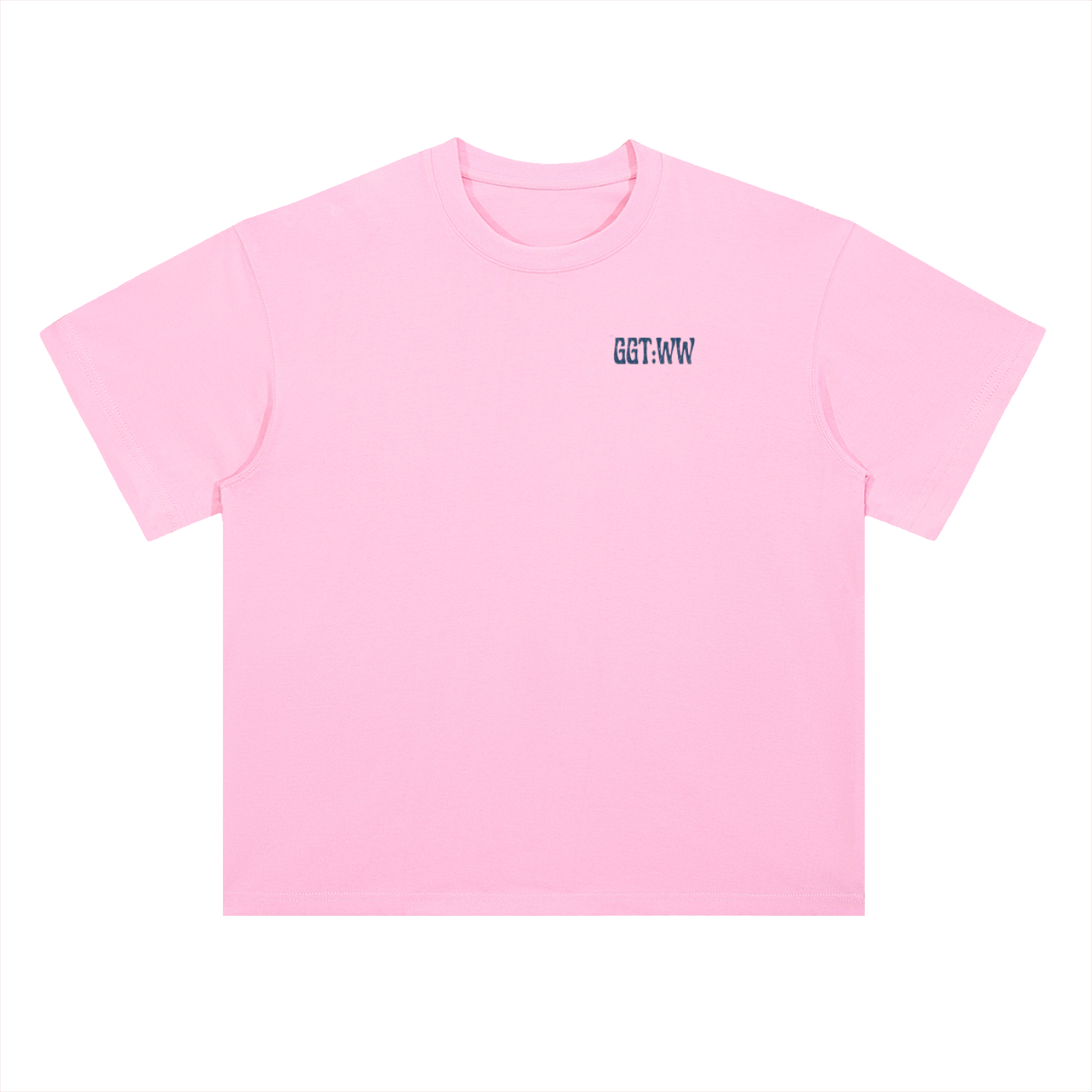 Blueberry Heavyweight Drop Shoulder Cotton T-Shirt