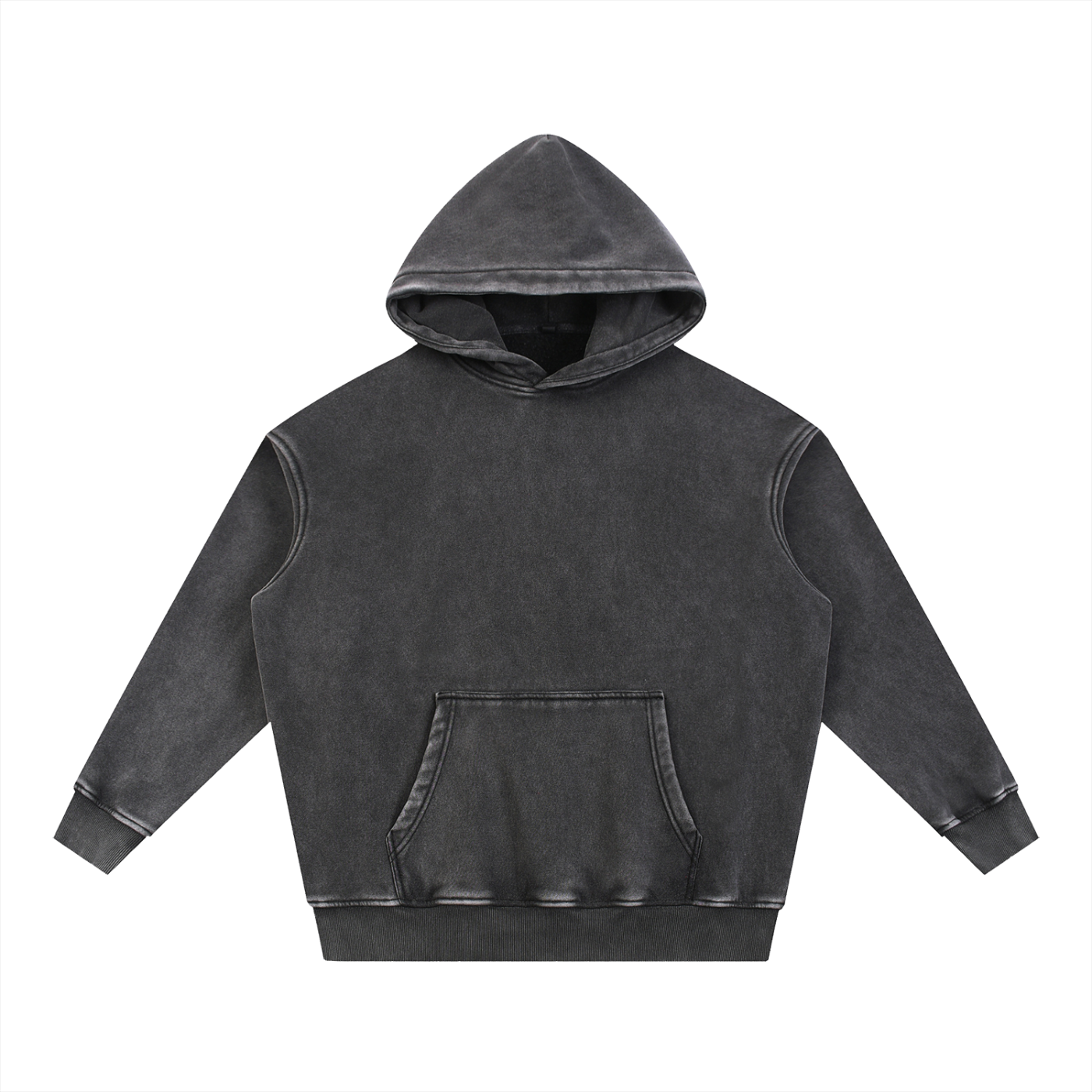 GGT Blank Snow Wash Fleece Oversize Hoodie