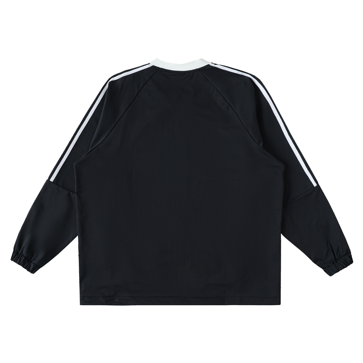 GGT Branded Color-Block V-Neck Long-Sleeve T-Shirt