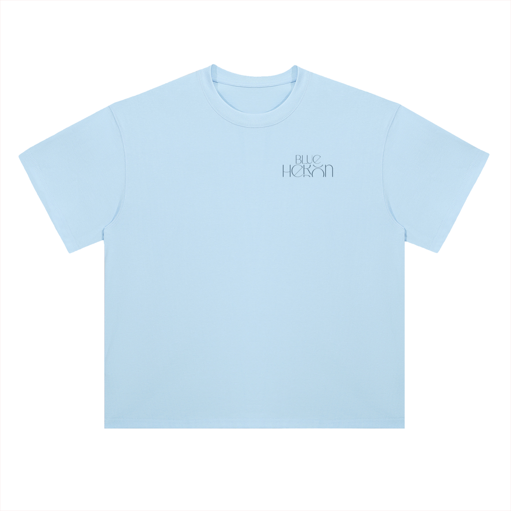 Blue Heron Heavyweight Drop Shoulder Cotton T-Shirt