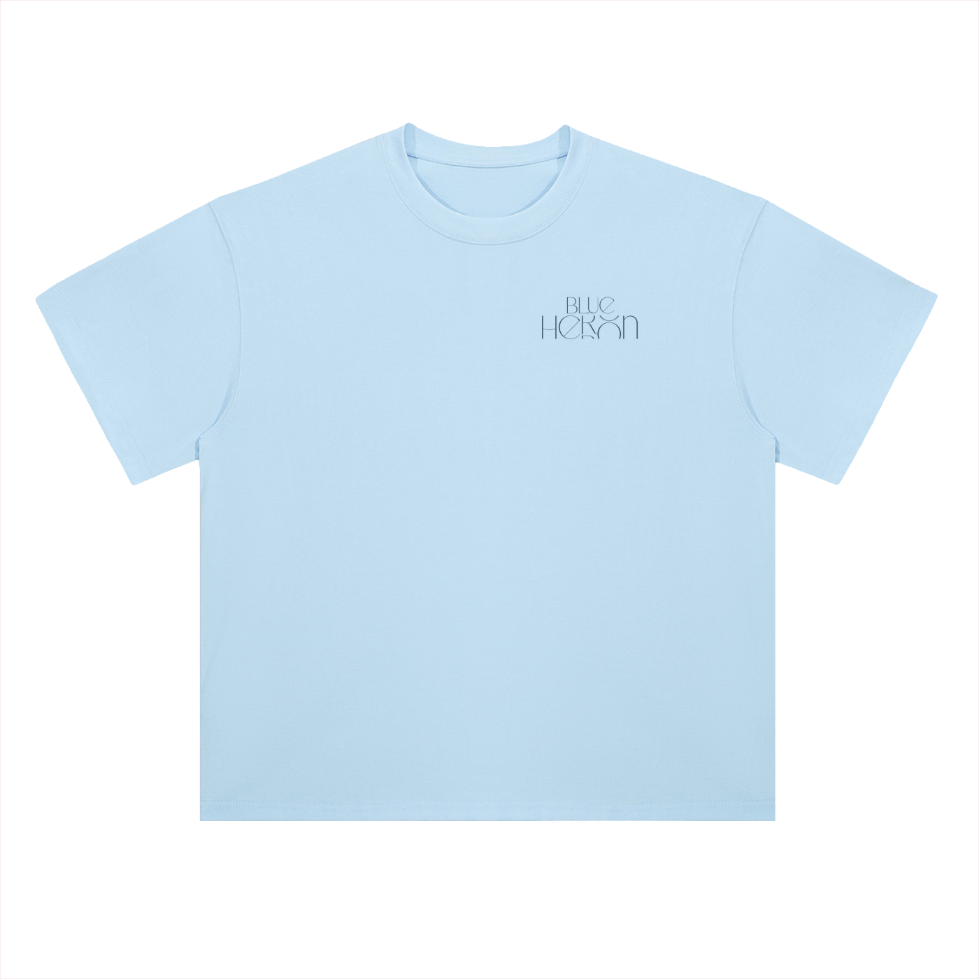 Blue Heron Heavyweight Drop Shoulder Cotton T-Shirt