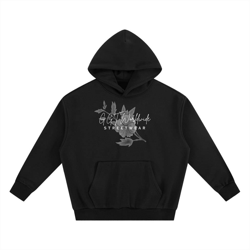 GGT Streetwear Branded Essential Heavyweight Boxy Fleece Hoodie