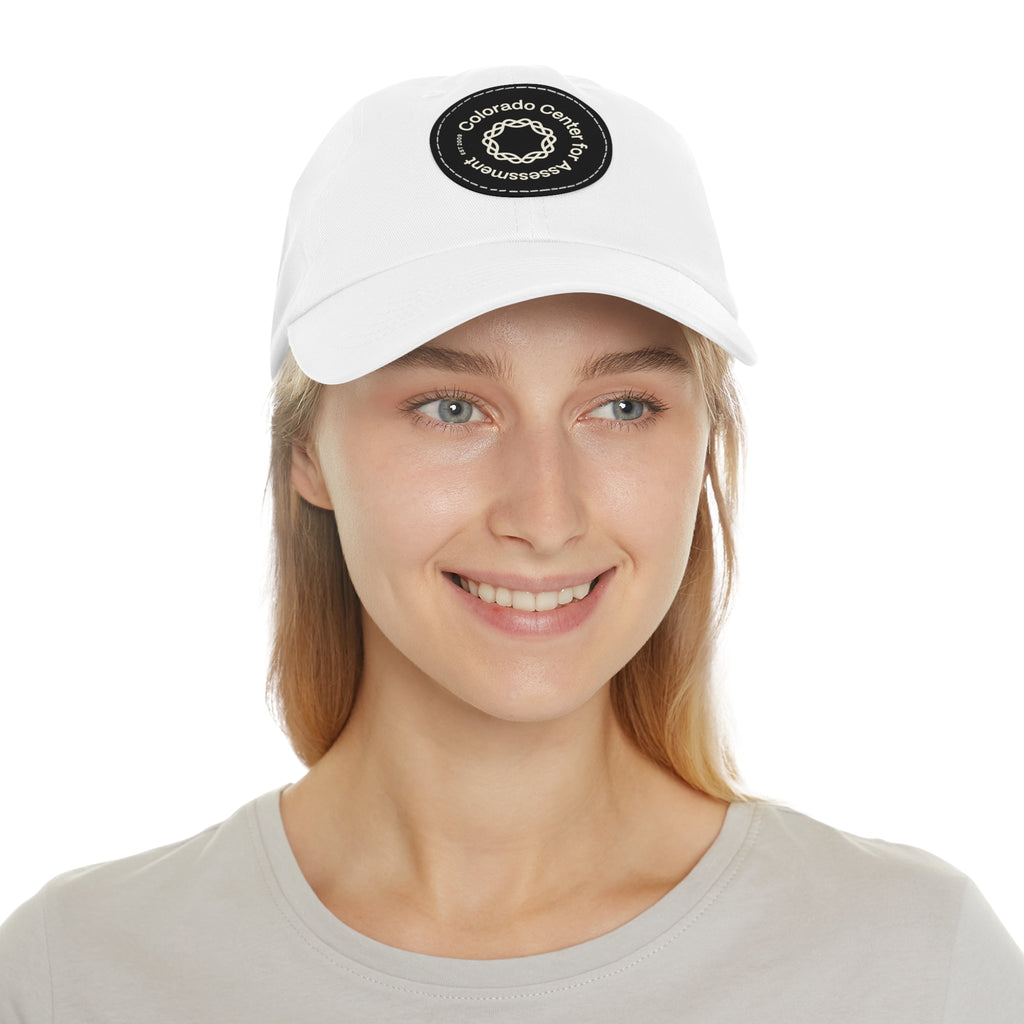 Hat with Leather Patch - CCA Dad Hat