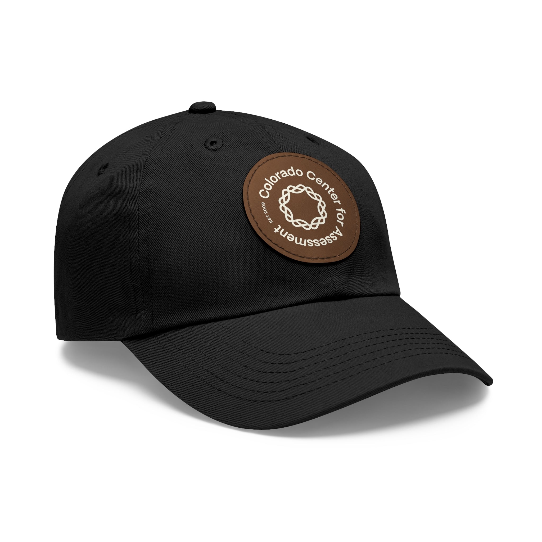 Hat with Leather Patch - CCA Dad Hat