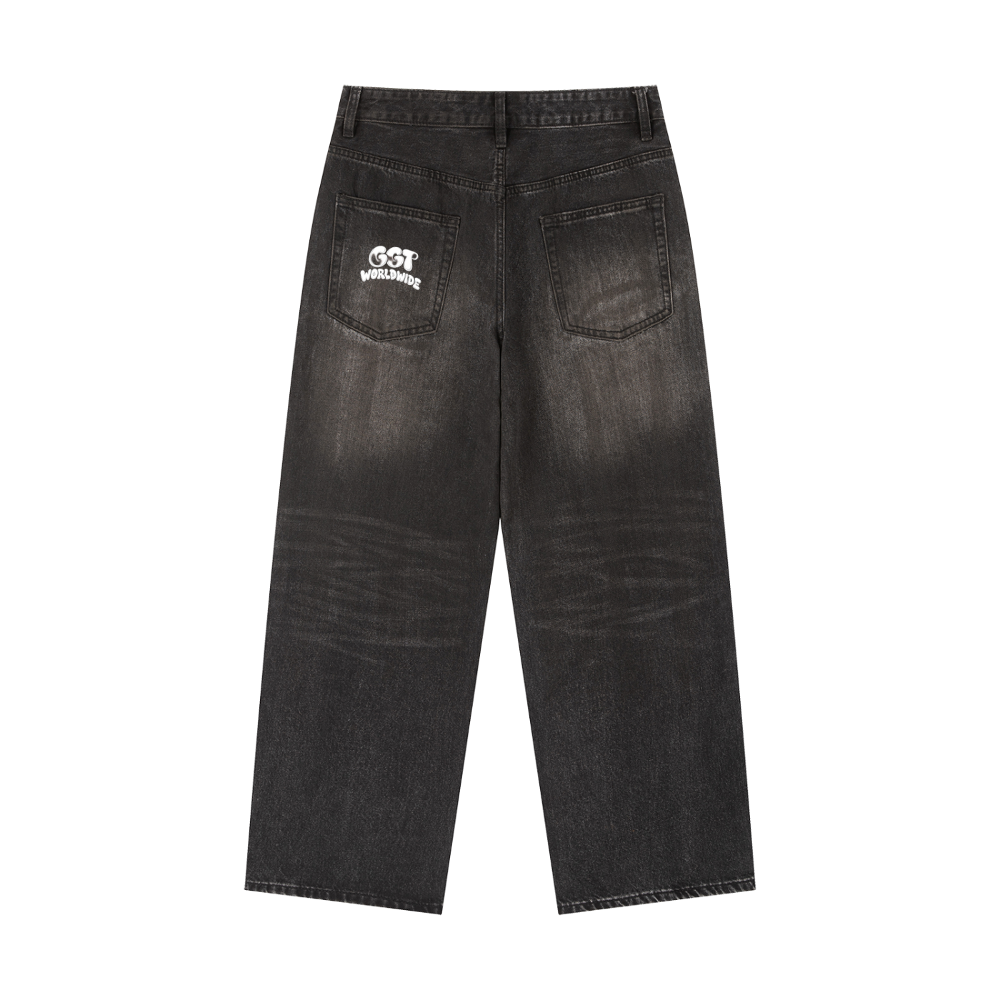 GGT Branded Barbed Wire Vintage Wash Heavyweight Denim Jeans