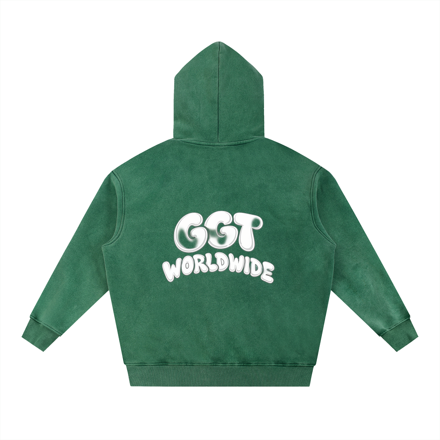 GGT Branded Snow Wash Fleece Oversize Hoodie