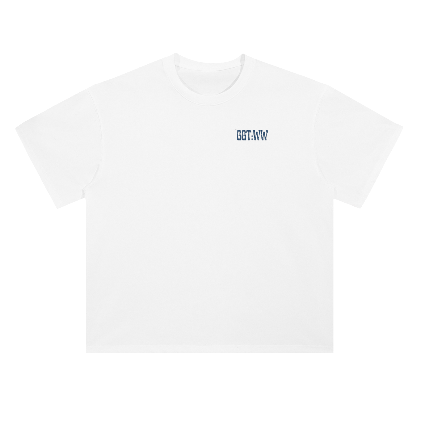 Blueberry Heavyweight Drop Shoulder Cotton T-Shirt