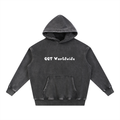 GGT Branded Snow Wash Fleece Oversize Hoodie