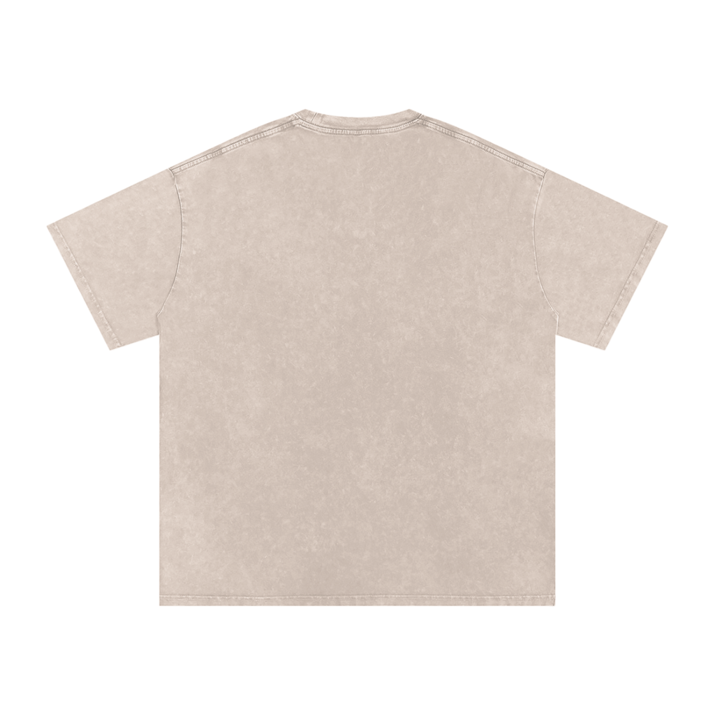GGT Blank Snow Washed Oversized Cotton T-Shirt