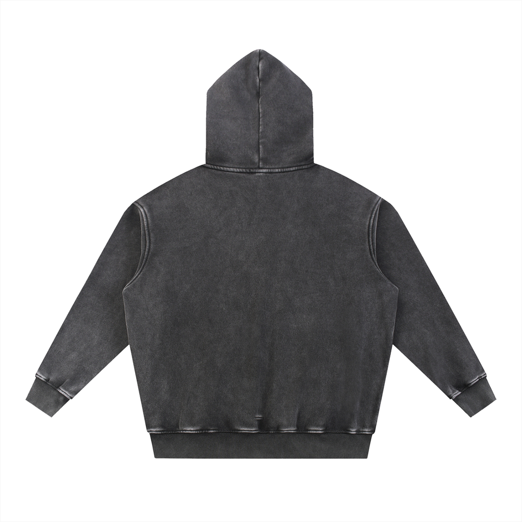 GGT Blank Snow Wash Fleece Oversize Hoodie