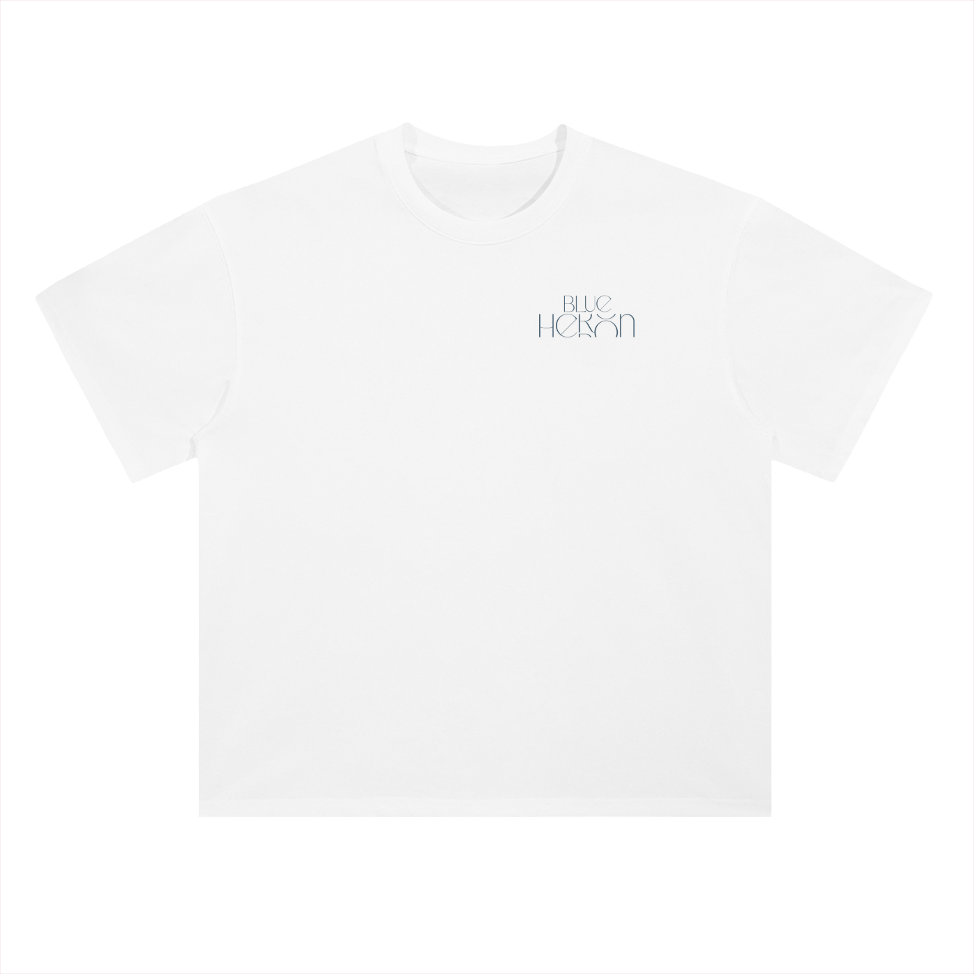 Blue Heron Heavyweight Drop Shoulder Cotton T-Shirt