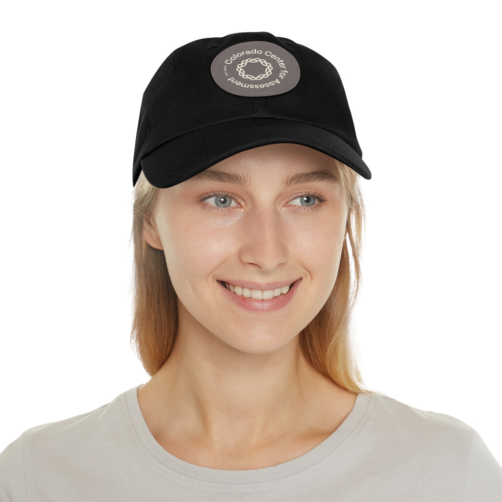 Hat with Leather Patch - CCA Dad Hat