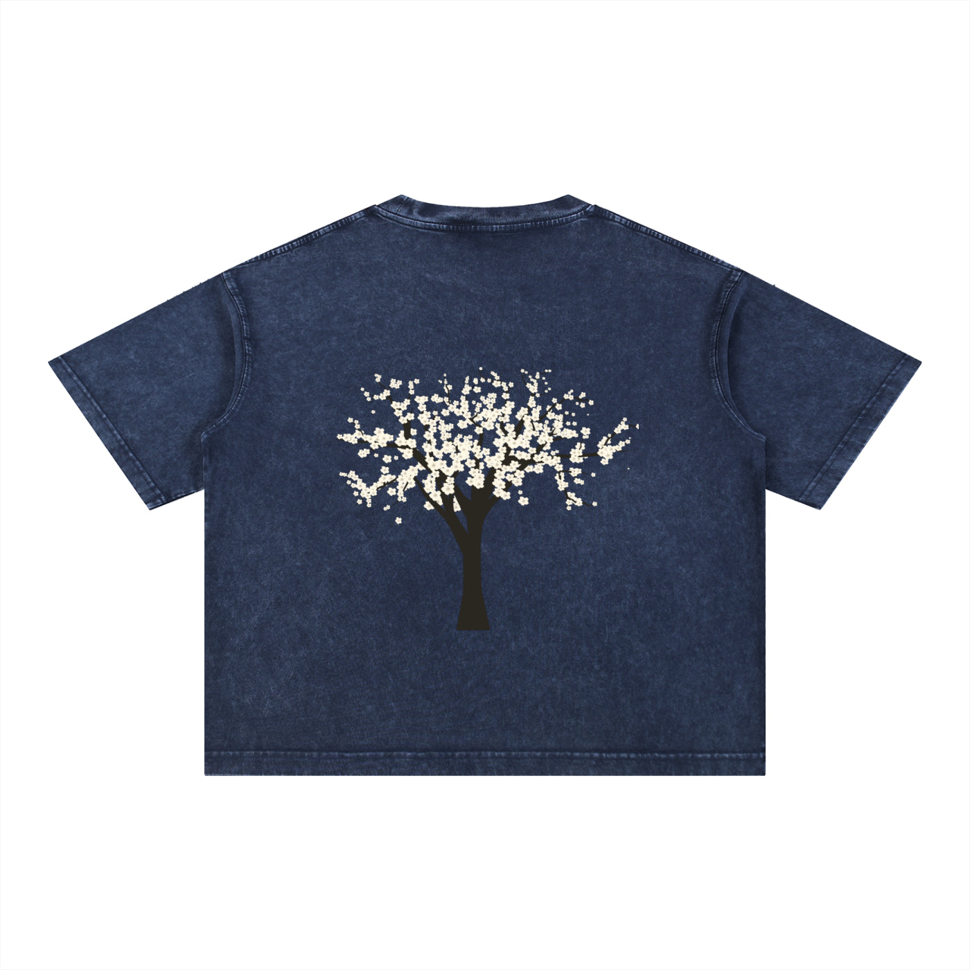 Yellow Sand Tree Mineral Wash Boxy Cotton T-Shirt