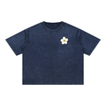 Yellow Sand Tree Mineral Wash Boxy Cotton T-Shirt