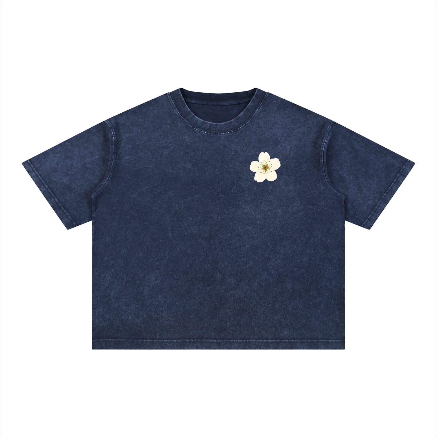 Yellow Sand Tree Mineral Wash Boxy Cotton T-Shirt