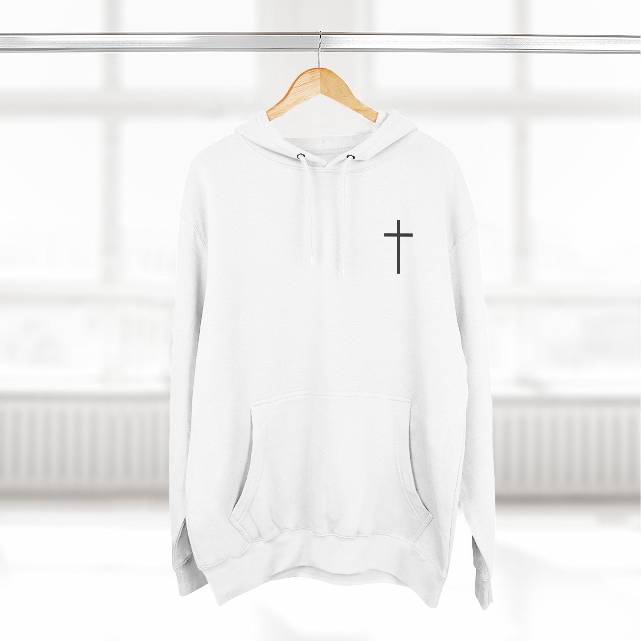GGT Christian Cross Hoodie — "Can't/Can" Philippians 4:13 Fleece Pullover