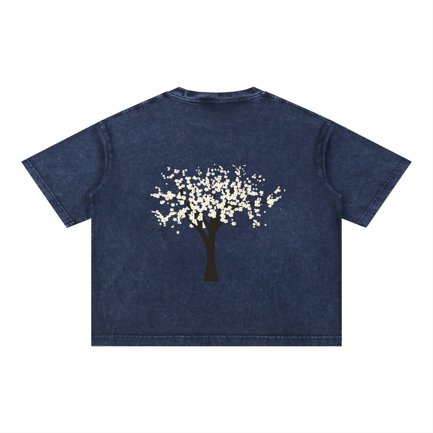Yellow Sand Tree Mineral Wash Boxy Cotton T-Shirt
