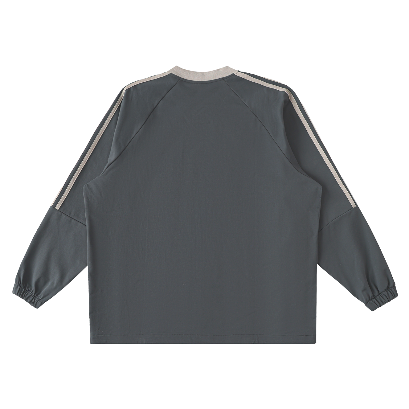 GGT Branded Color-Block V-Neck Long-Sleeve T-Shirt