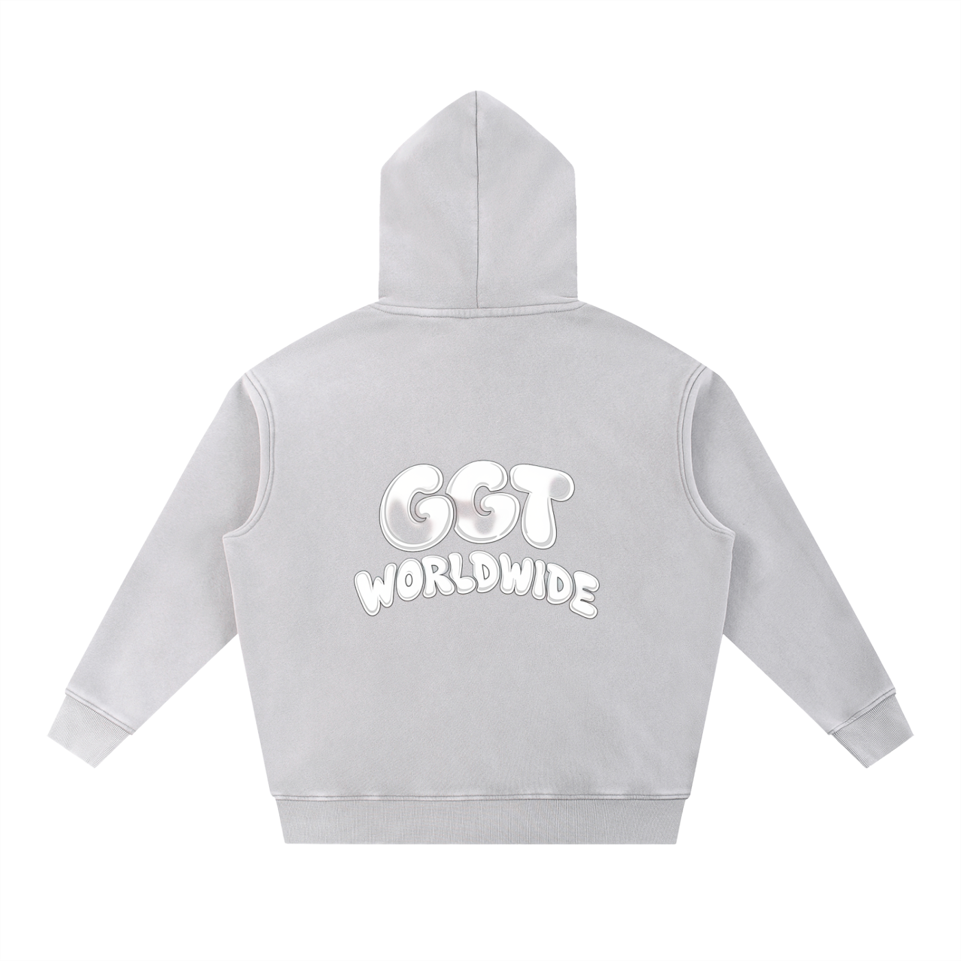 GGT Branded Snow Wash Fleece Oversize Hoodie