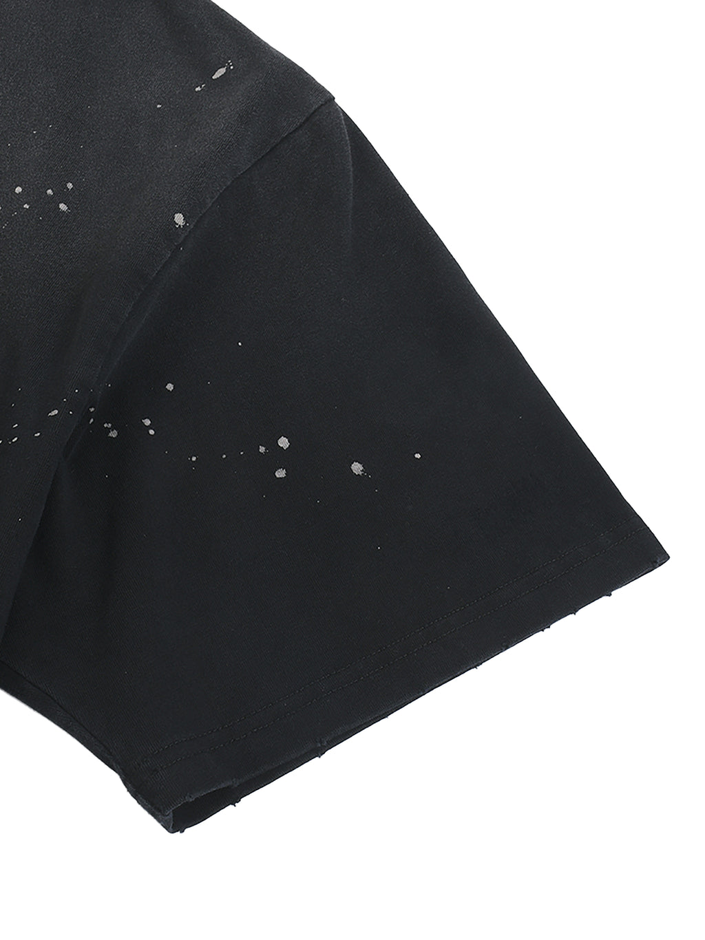 GGT Branded Hand-Frayed Sunfade Paint Splatter T-Shirt