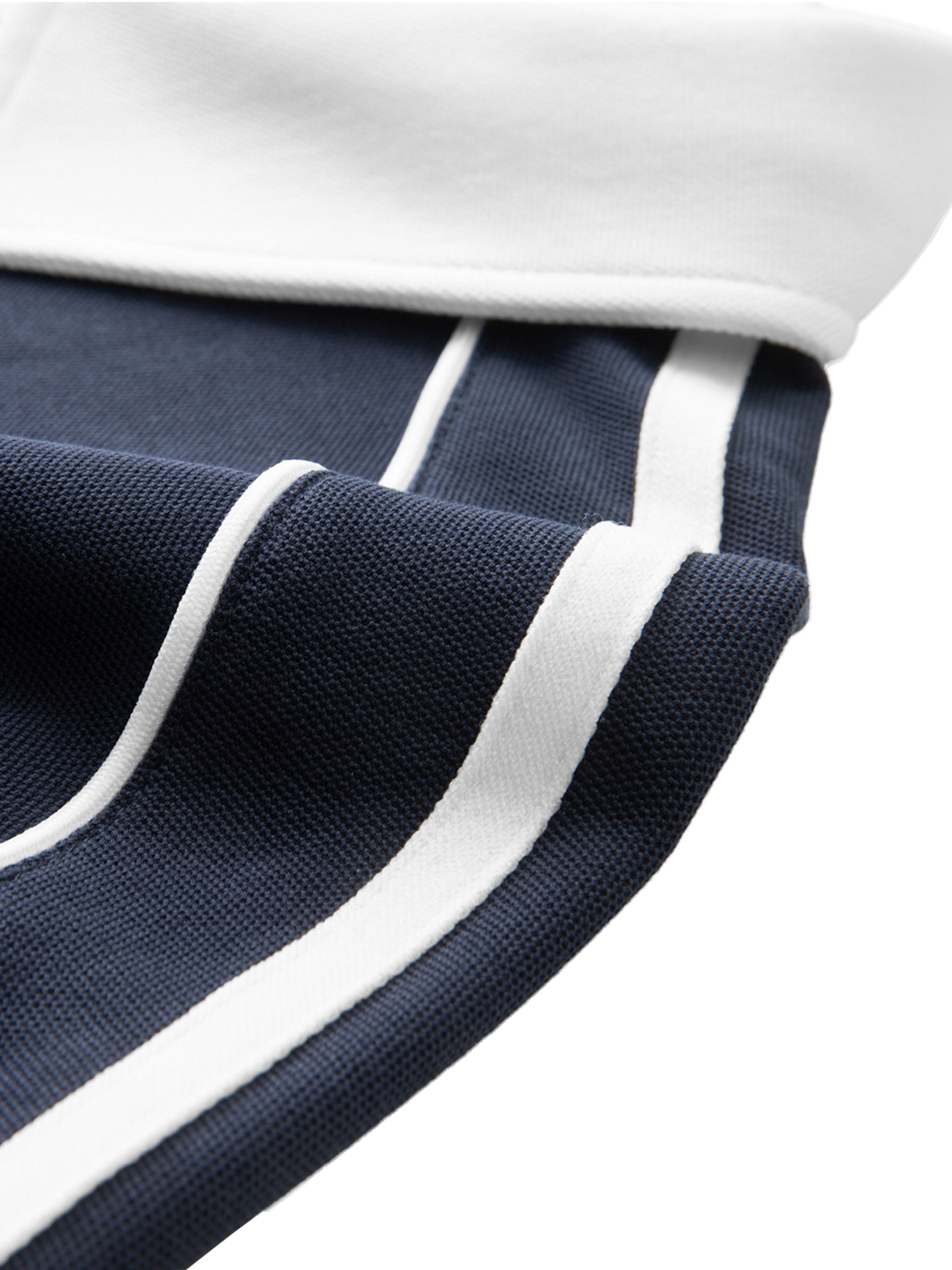 GGT Branded Contrast Collar Short-Sleeve Polo Shirt