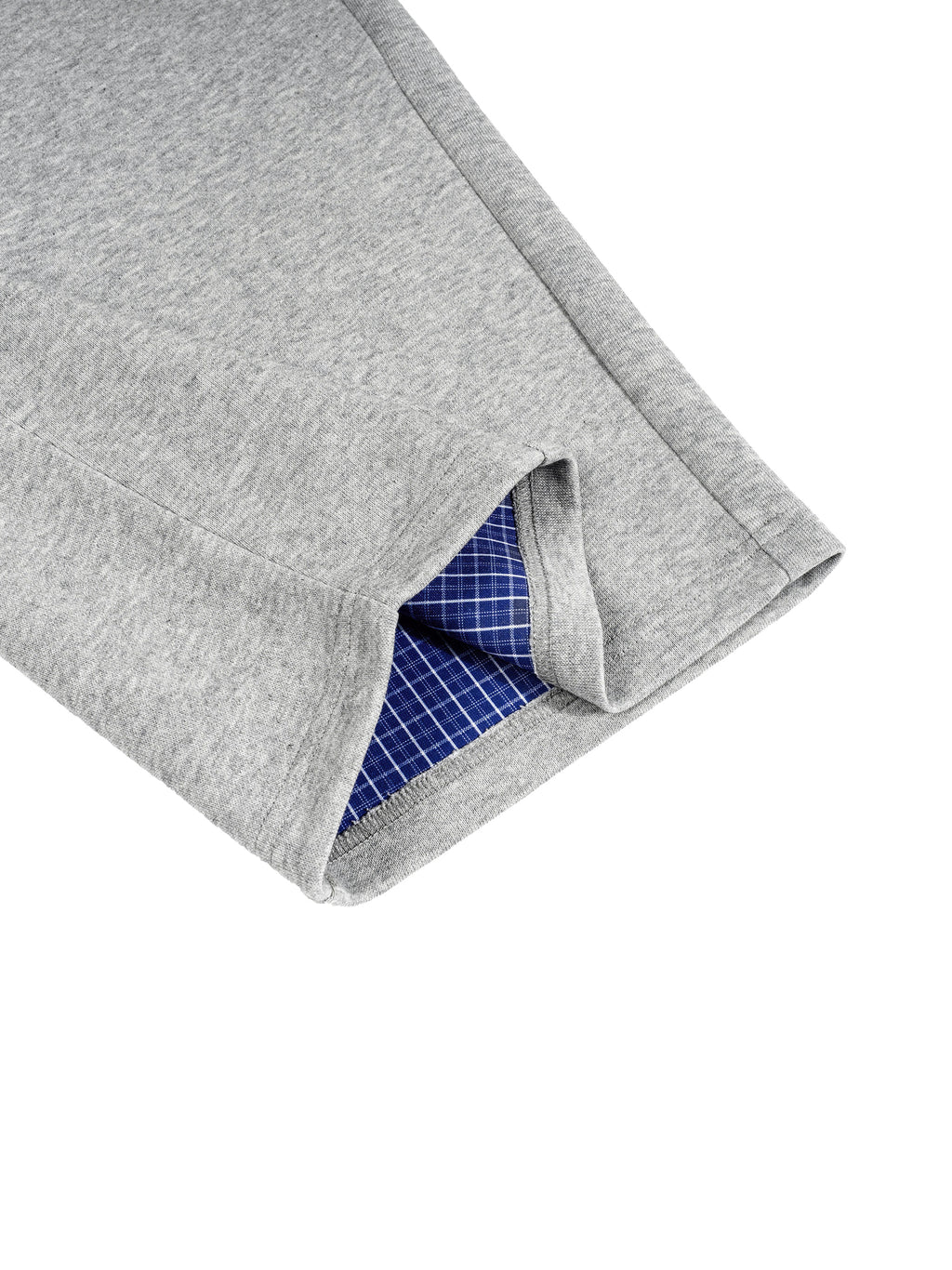 GGT Branded Plaid Waistband Barrel Sweatpants