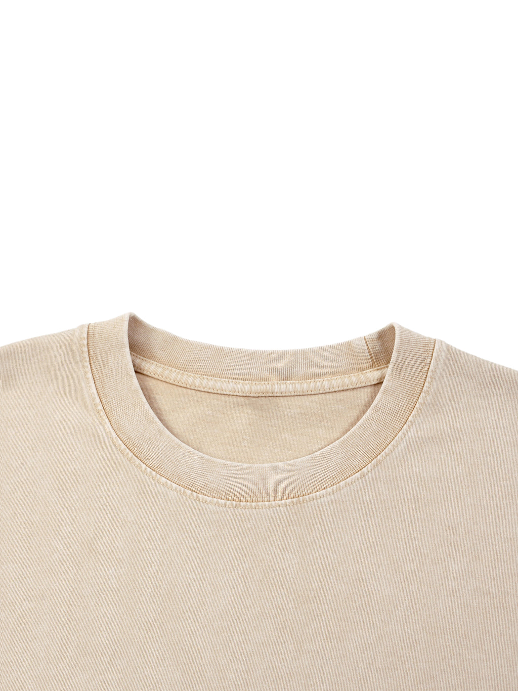 Yellow Sand Tree Mineral Wash Boxy Cotton T-Shirt